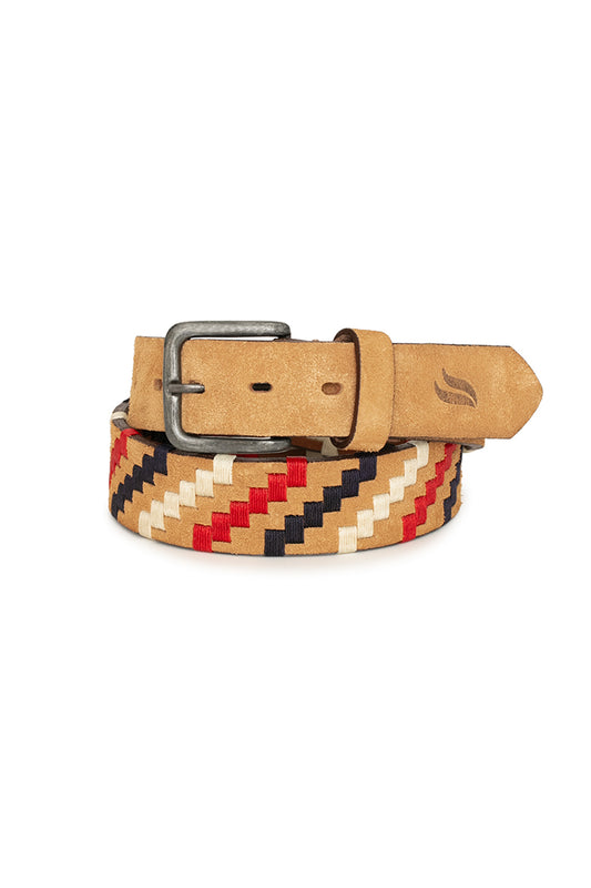 Manso Beige Suede Belt