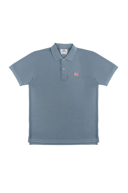 Knitted Polo Shirt Steel Grey