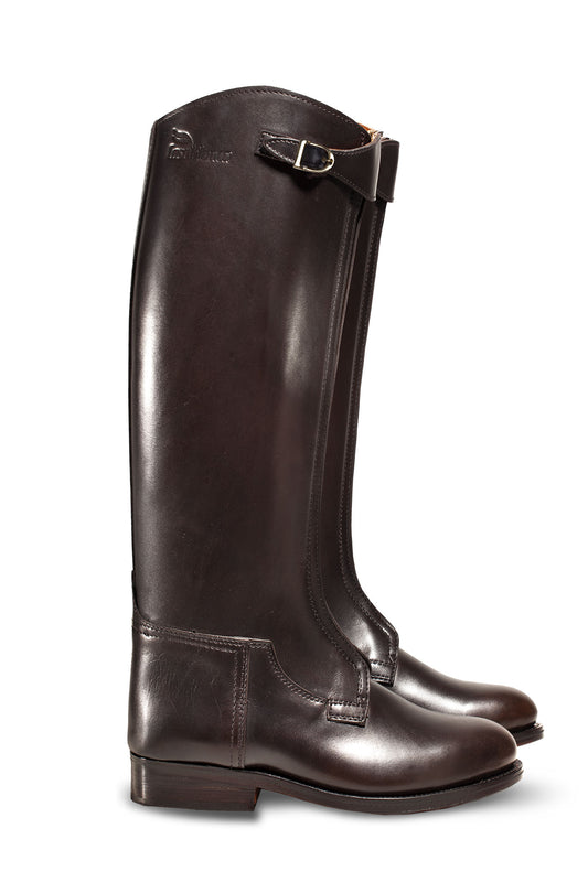 Pro Zipper Front Polo Boots (DARK BROWN)