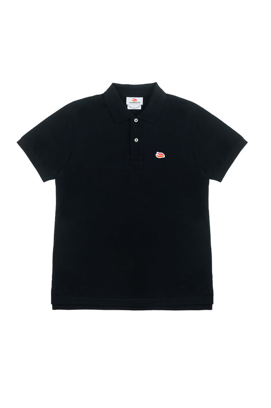 Knitted Polo Shirt Stallion Black