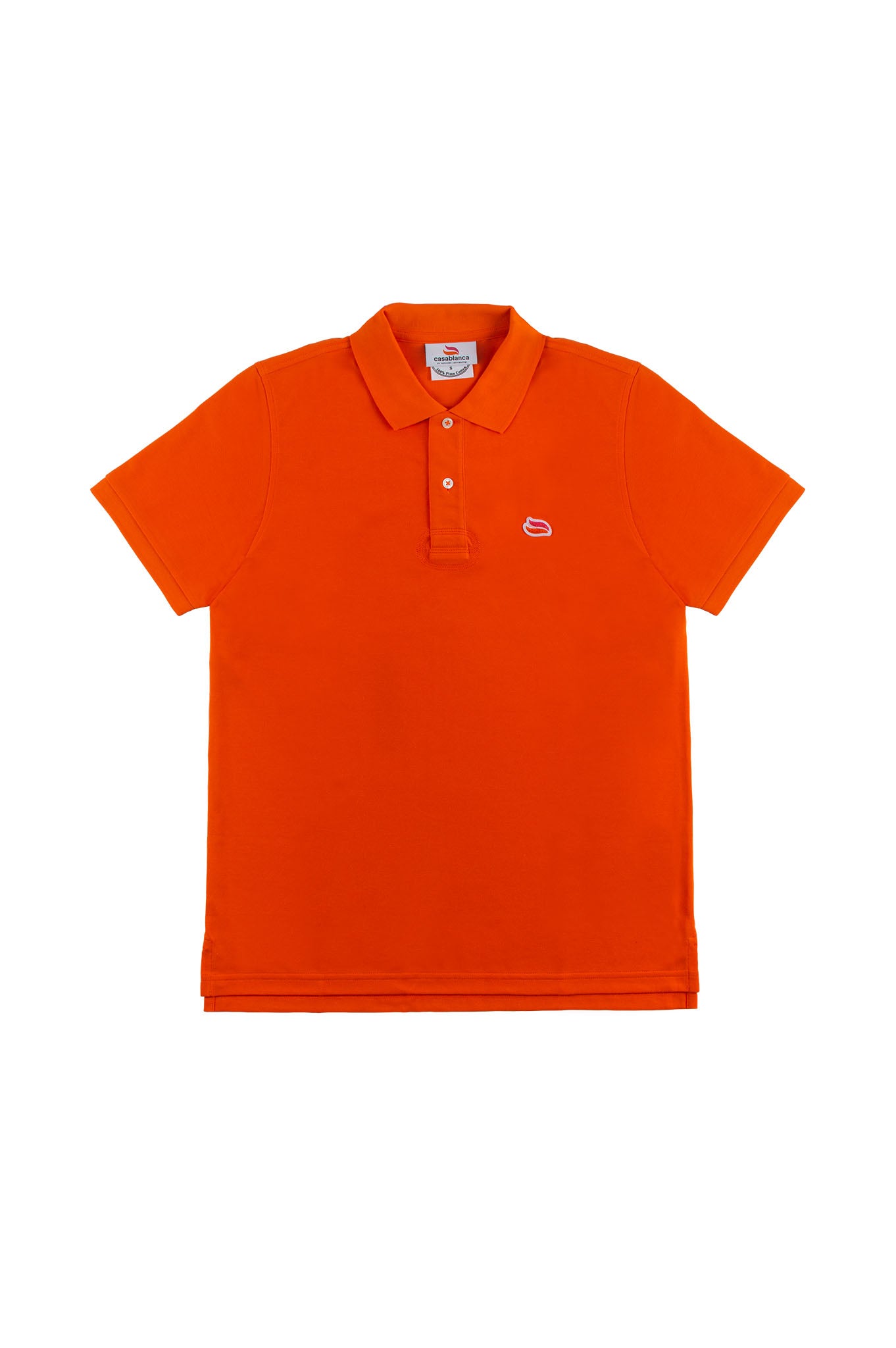 Knitted Polo Shirt Florida Orange – Casablanca
