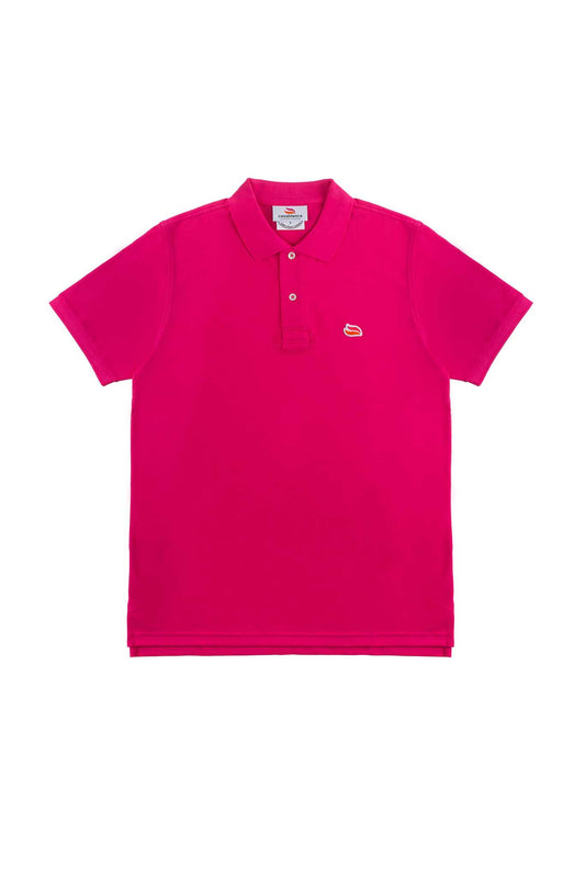 Knitted Polo Shirt Passion Pink