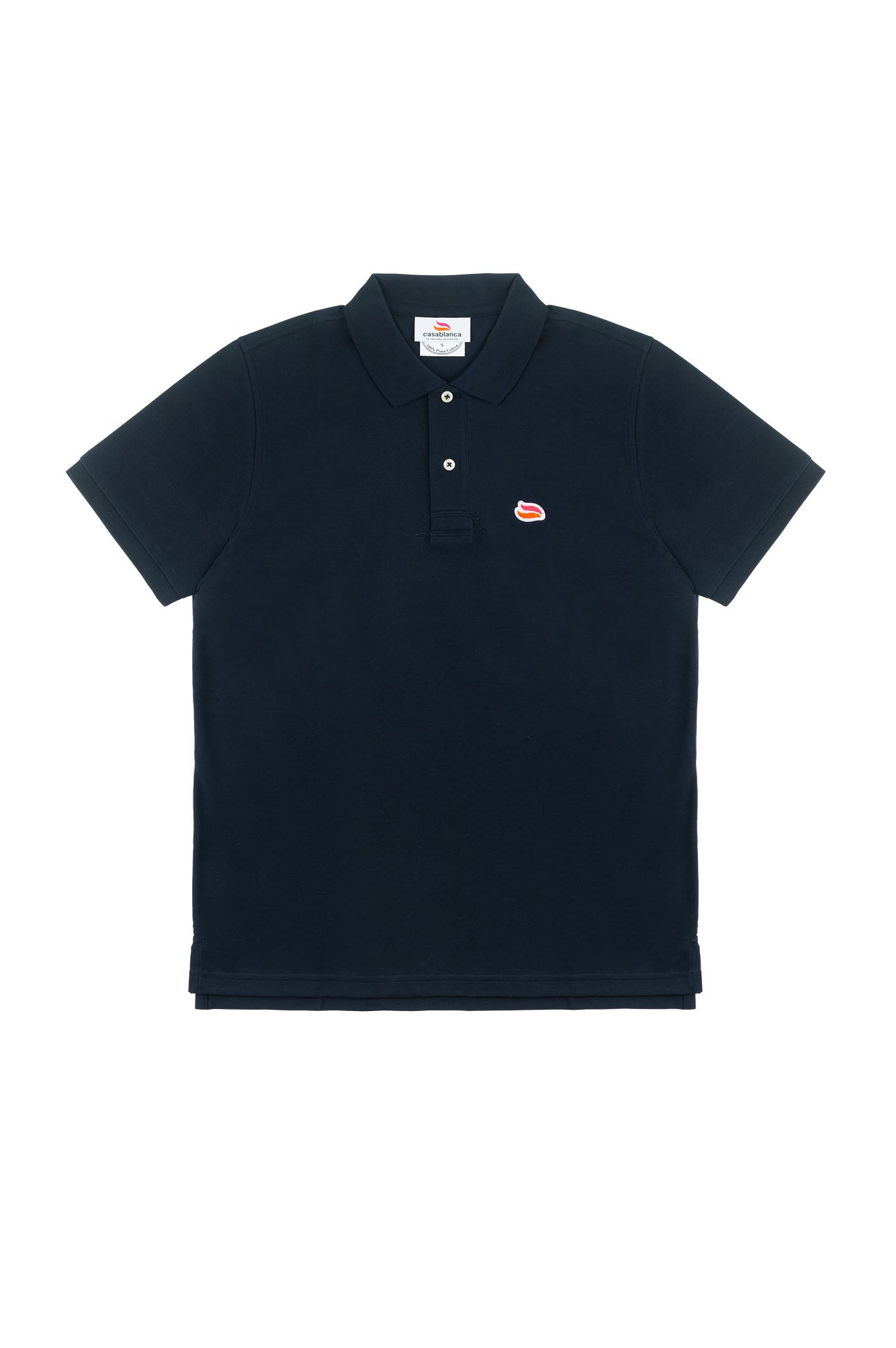 Knitted Polo Shirt Pavillion Navy – Casablanca