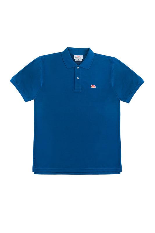 Knitted Polo Shirt Royal Blue
