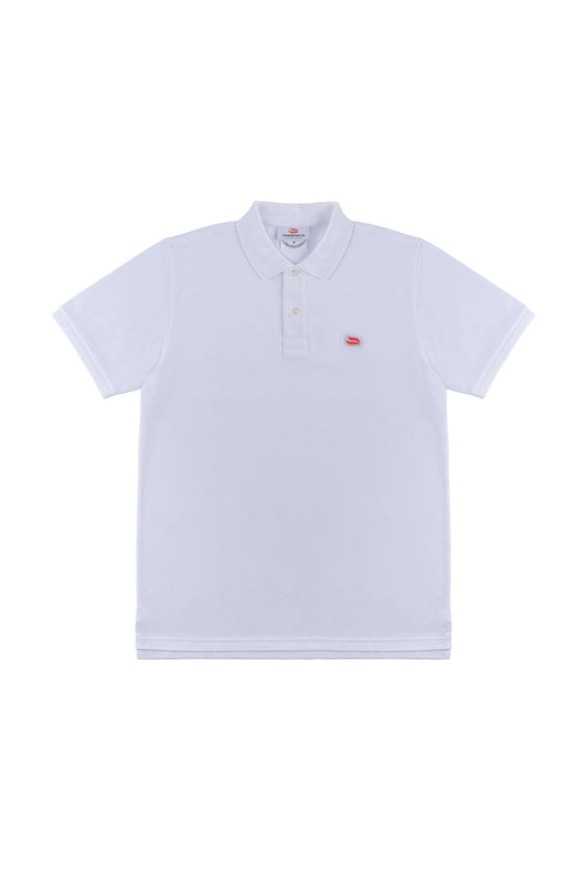 Knitted Polo Shirt Team White