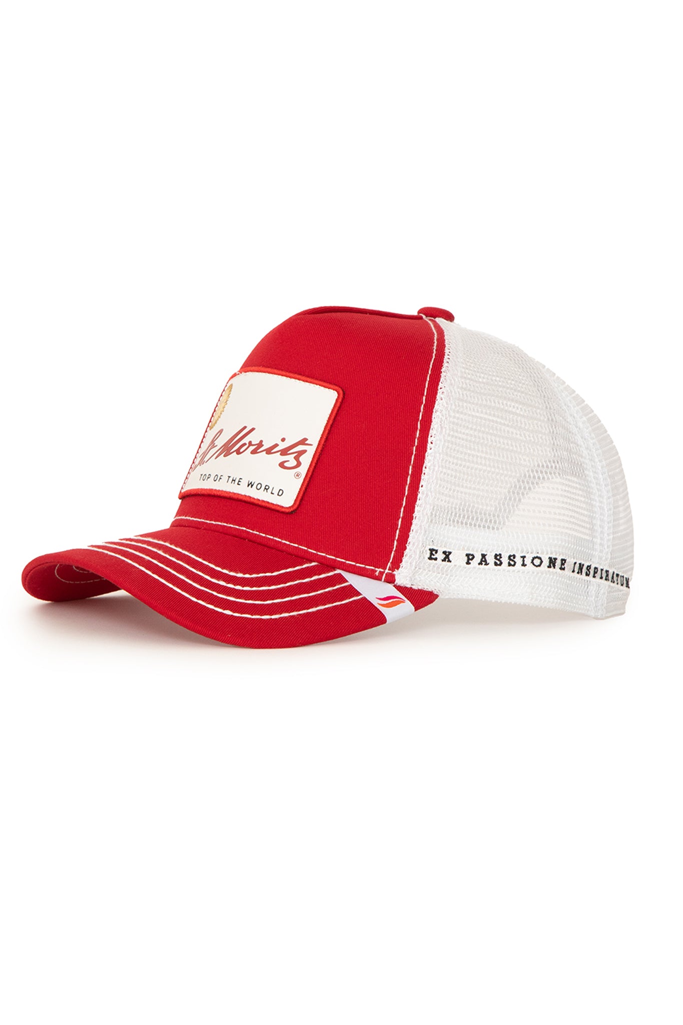 St. Moritz Red Trucker Cap