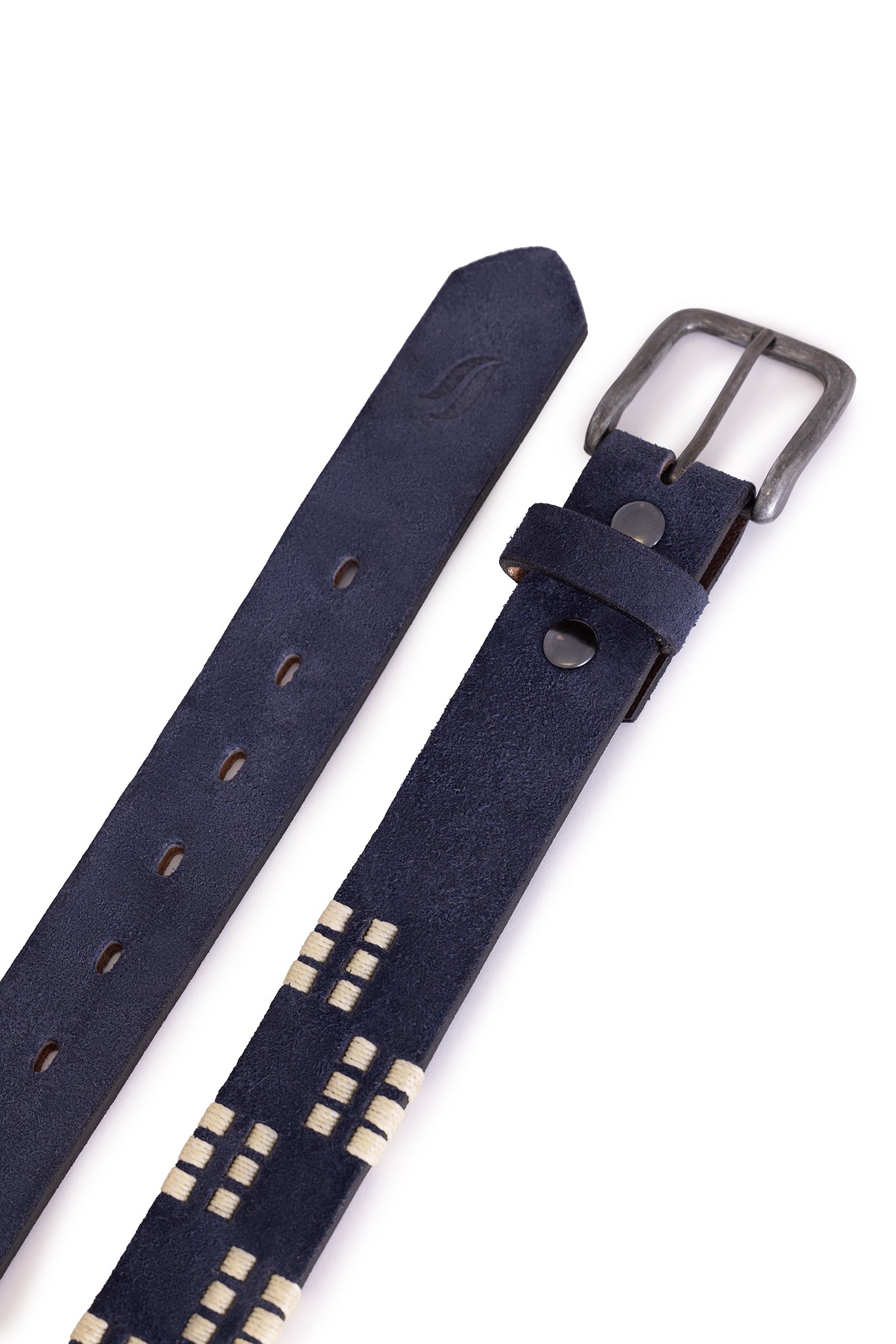 Brio Blue Suede Belt