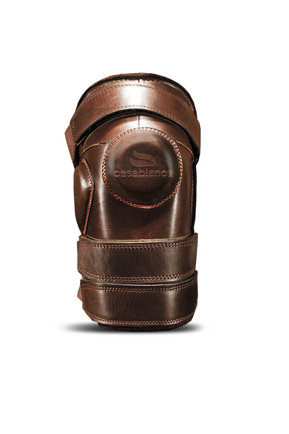 Large Velcro Kneeguards (Brown)