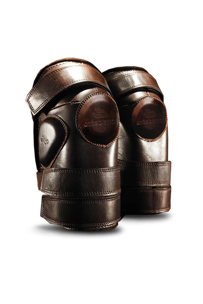 Large Velcro Kneeguards (Brown)