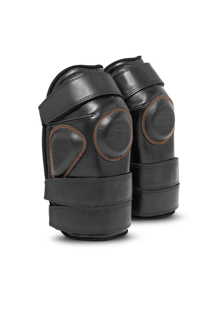 Large Velcro Kneeguards (Black)