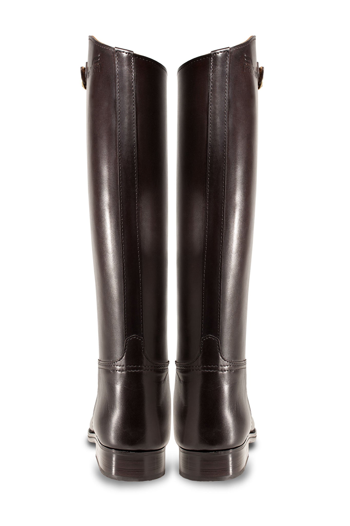 Pro Zipper Front Polo Boots DARK BROWN