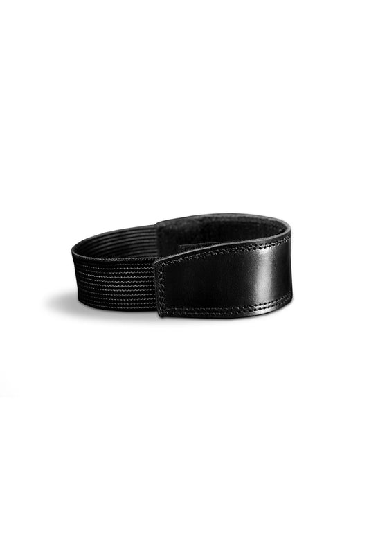 Correa de velcro de cuero desmontable (negro)