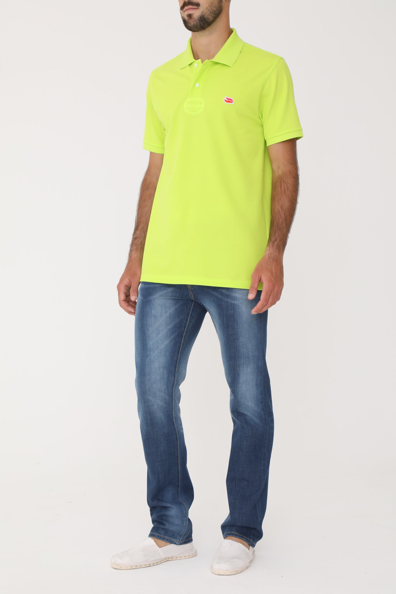 Knitted Polo Shirt Neon – Casablanca