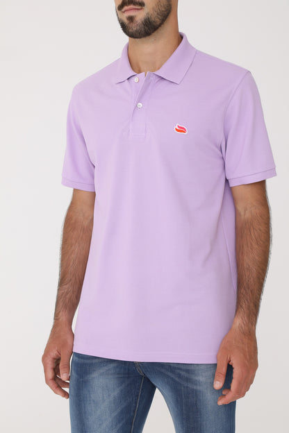 Knitted Polo Shirt Wisteria