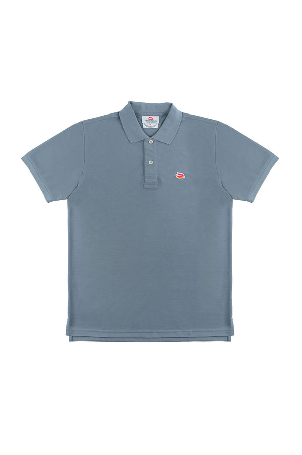 Somber wraak assistent Knitted Polo Shirt Steel Grey - Casablanca