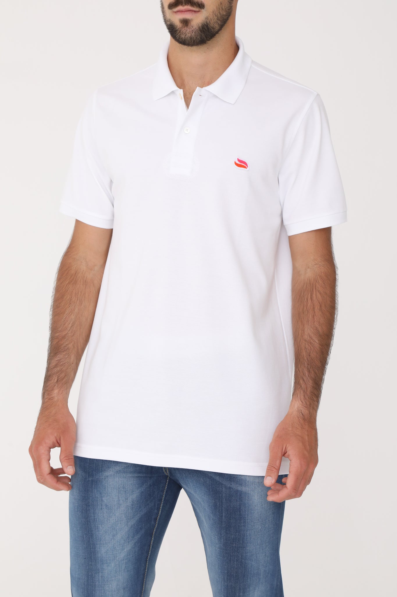 Knitted Polo Shirt Team White – Casablanca