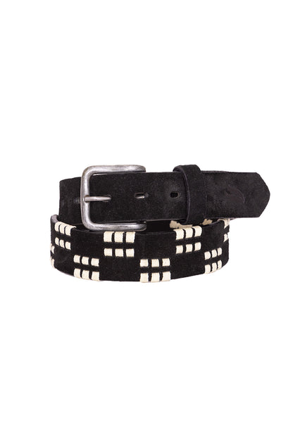 Brio Black Suede Belt