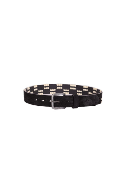 Brio Black Suede Belt