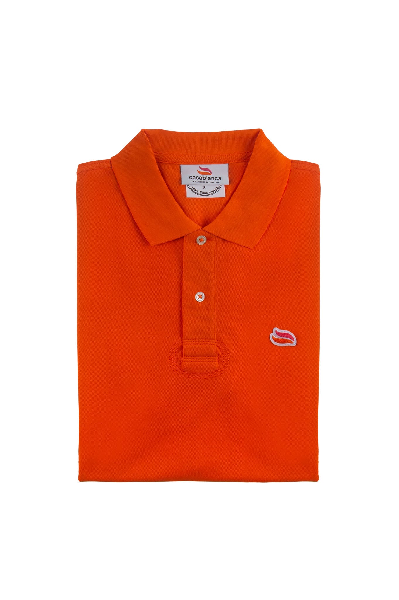 Knitted Polo Shirt Florida Orange