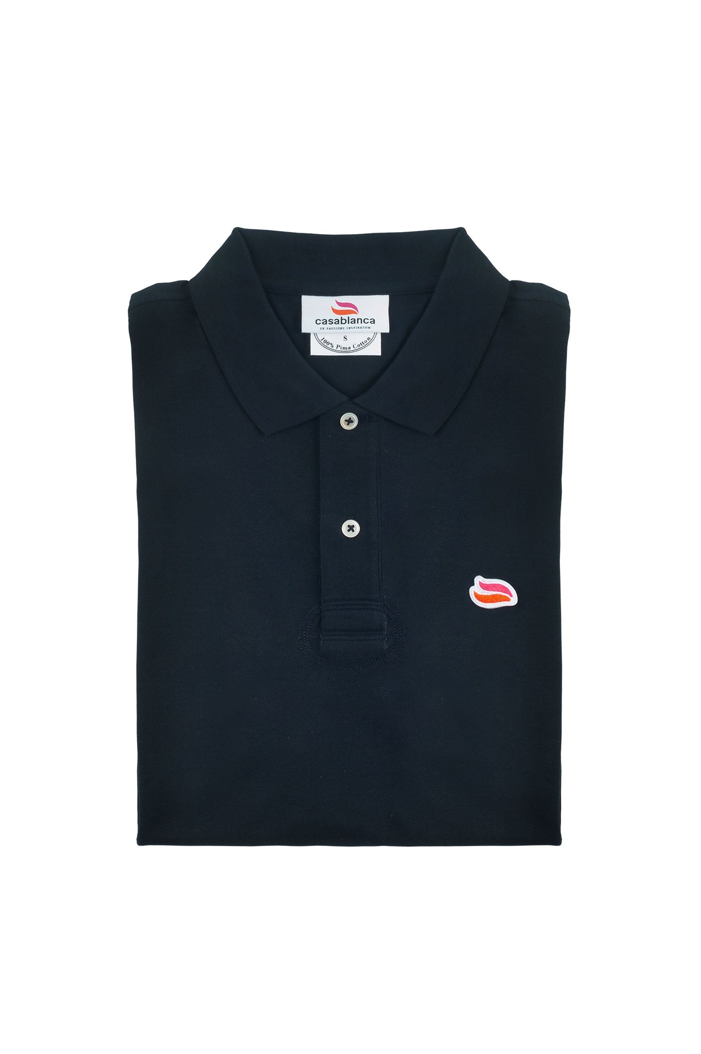 Knitted Polo Shirt Pavillion Navy – Casablanca