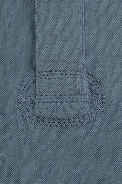 Knitted Polo Shirt Steel Grey